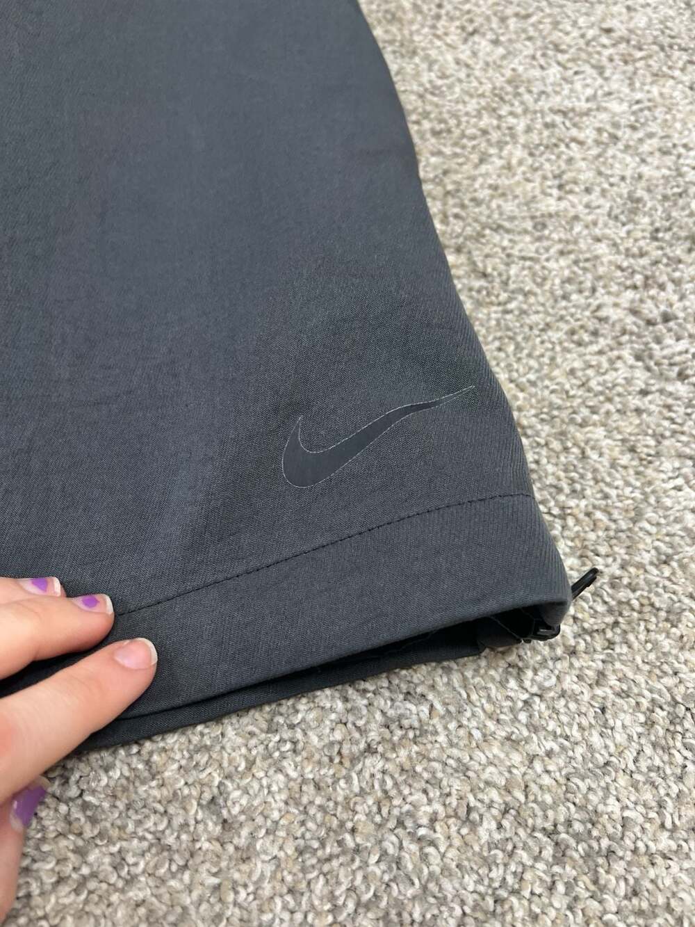Nike Women's Tech Pack High-Waisted Woven Shorts in Black - Picture 3 of 7